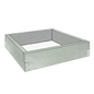 Betonowa skrzynia na warzywa z betonu architektonicznego 90x90x25 cm w kolorze khaki do ogrodu i tarasu