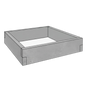 Modułowy warzywnik betonowy z betonu architektonicznego 90x90x25 cm w kolorze antracytowym do nowoczesnego ogrodu