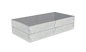 Betonowa skrzynia ogrodowa Kształt 1 W 50 cm z betonu architektonicznego w kolorze surowy beton do uprawy warzyw i ziół