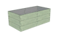 Betonowa skrzynia ogrodowa Kształt 1 W 75 cm z betonu architektonicznego w kolorze khaki do ogrodu i tarasu