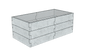 Betonowy warzywnik Kształt 1 W 75 cm z betonu architektonicznego w kolorze szarym do nowoczesnego ogrodu