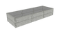 Betonowa skrzynia ogrodowa Kształt 3 W 50 cm z betonu architektonicznego w kolorze antracytowym do uprawy warzyw i ziół