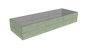 Betonowa podwyższona grządka Kształt 3 W 50 cm z betonu architektonicznego w kolorze khaki do nowoczesnego ogrodu